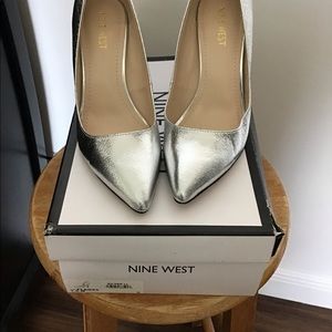 Nine West Silver heels